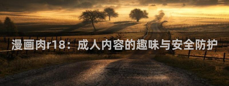 歪歪韩漫平台：漫画肉r18：成人内容的趣味与安全防护